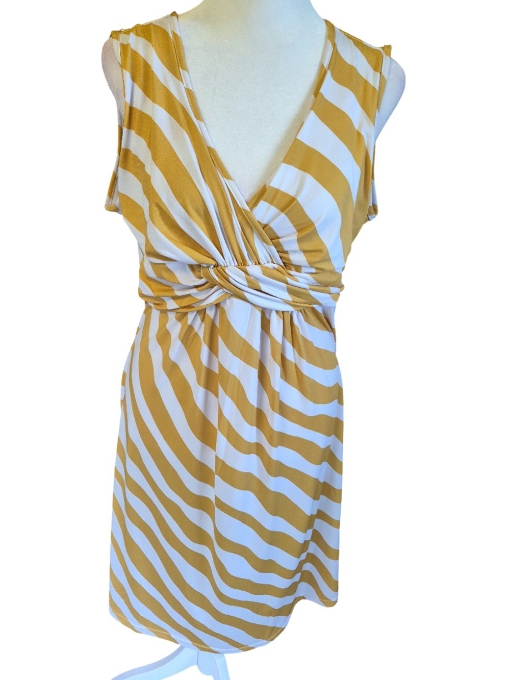 Jon & Anna Yellow and White Stripe Maxi Dress